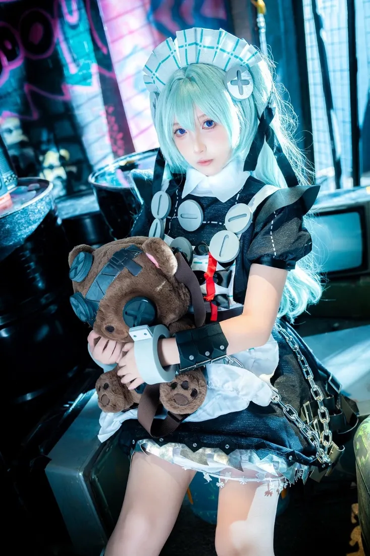 4k少女壁纸 - 写真 - 女仆装 - 浅蓝色「哲风壁纸」