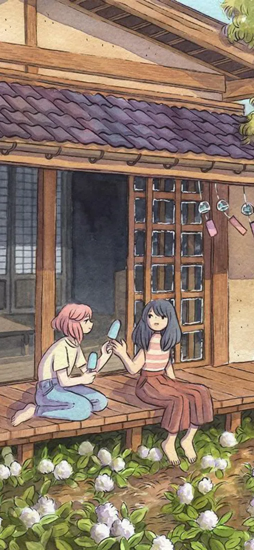 二次元少女手机壁纸|日式庭院背景图片 - 夏日休闲治愈场景「哲风壁纸」 二次元少女手机壁纸|日式庭院背景图片 - 夏日休闲治愈场景「哲风壁纸」