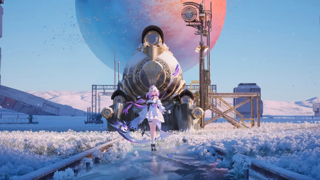 4k崩坏星穹铁道壁纸|雪地铁轨背景图片 - 三月七「哲风壁纸」 4k崩坏星穹铁道壁纸|雪地铁轨背景图片 - 三月七「哲风壁纸」