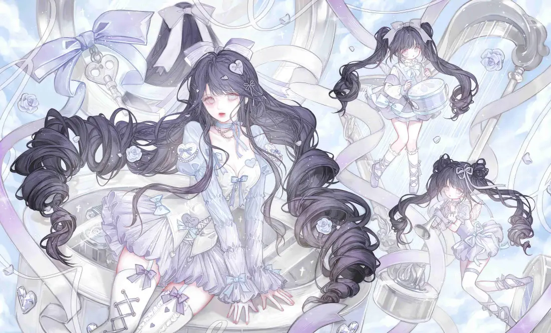 4k二次元少女壁纸|洛丽塔双马尾背景图片 - 紫色系萝莉插画「哲风壁纸」 4k二次元少女壁纸|洛丽塔双马尾背景图片 - 紫色系萝莉插画「哲风壁纸」