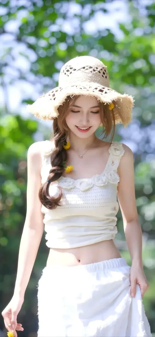 性感美女手机壁纸|夏日户外清新背景图片 - 甜美草帽穿搭「哲风壁纸」 性感美女手机壁纸|夏日户外清新背景图片 - 甜美草帽穿搭「哲风壁纸」