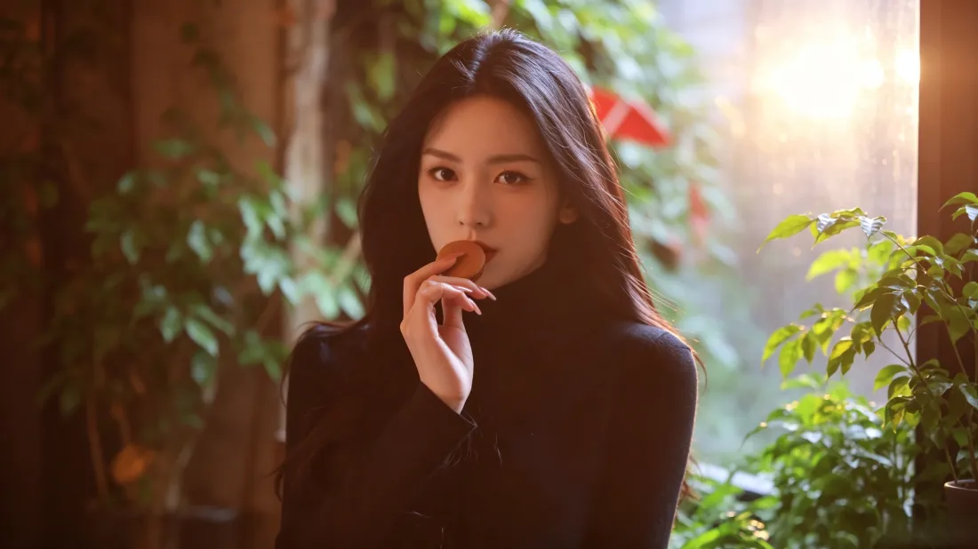 3k长发美女壁纸|暖光绿植背景图片 - 时尚氛围感写真「哲风壁纸」 3k长发美女壁纸|暖光绿植背景图片 - 时尚氛围感写真「哲风壁纸」