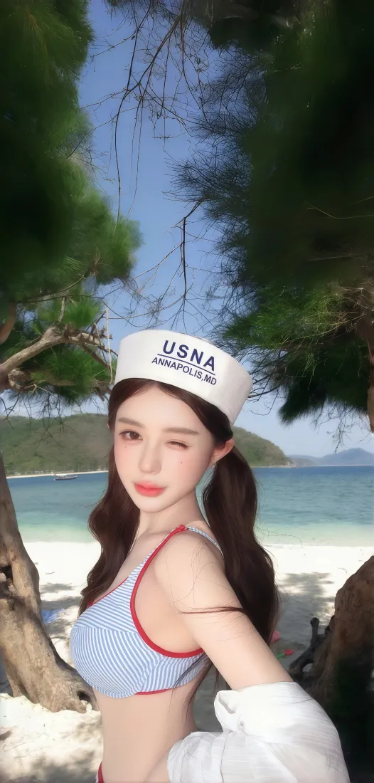 海边美女手机壁纸|沙滩绿树背景图片 - 夏日清新写真「哲风壁纸」 海边美女手机壁纸|沙滩绿树背景图片 - 夏日清新写真「哲风壁纸」