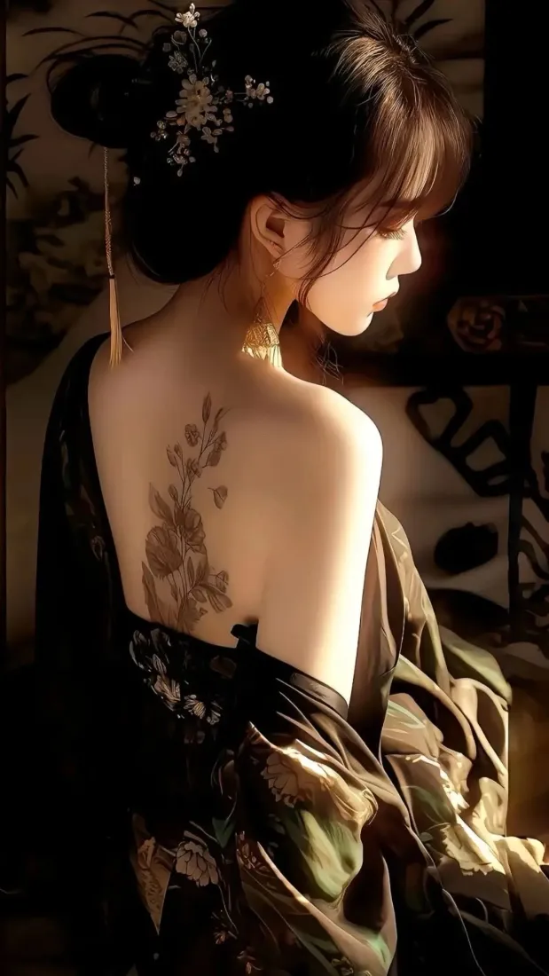古风美女手机壁纸|暖光氛围感背景图片 - 露背写真「哲风壁纸」 古风美女手机壁纸|暖光氛围感背景图片 - 露背写真「哲风壁纸」