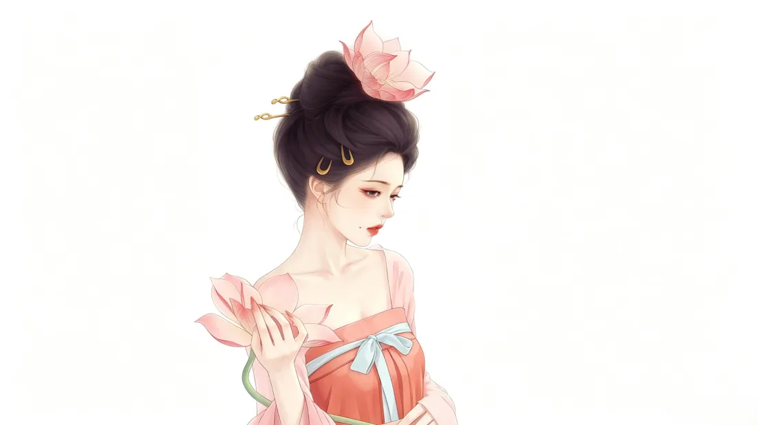 3k古风荷花美人壁纸|国风手绘背景图片 - 仙气汉服少女「哲风壁纸」 3k古风荷花美人壁纸|国风手绘背景图片 - 仙气汉服少女「哲风壁纸」