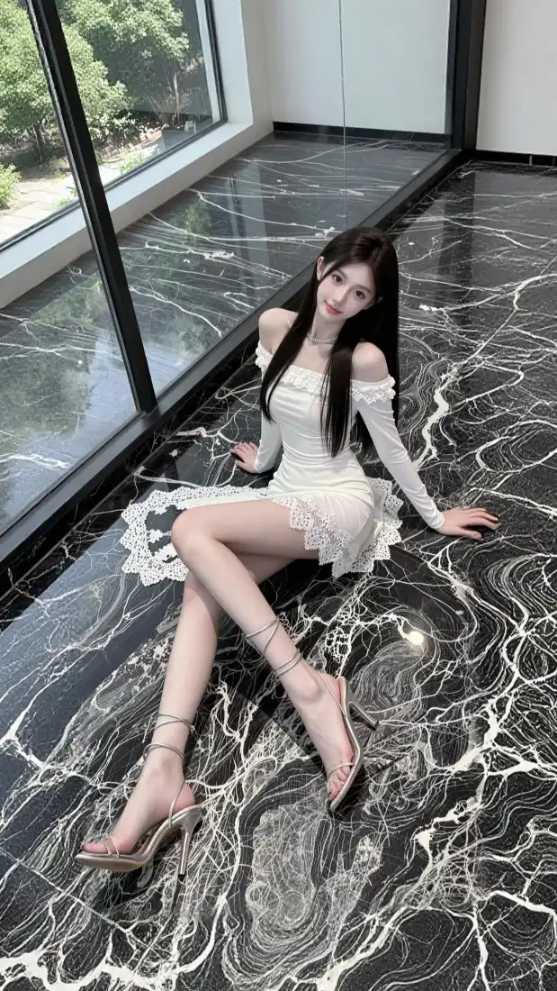 长发气质美女手机壁纸|落地窗室内背景图片 - 白裙好看穿搭「哲风壁纸」 长发气质美女手机壁纸|落地窗室内背景图片 - 白裙好看穿搭「哲风壁纸」