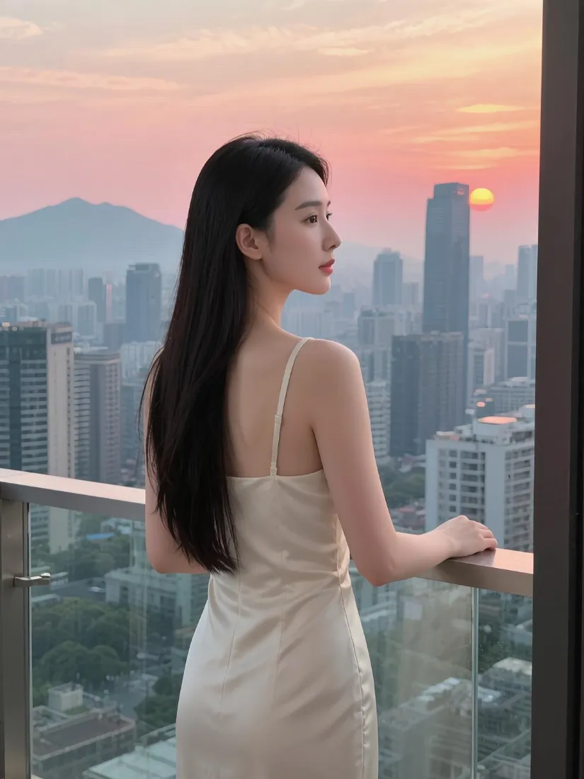 气质长发美女手机壁纸|城市黄昏露台背景图片 - 氛围感写真「哲风壁纸」 气质长发美女手机壁纸|城市黄昏露台背景图片 - 氛围感写真「哲风壁纸」