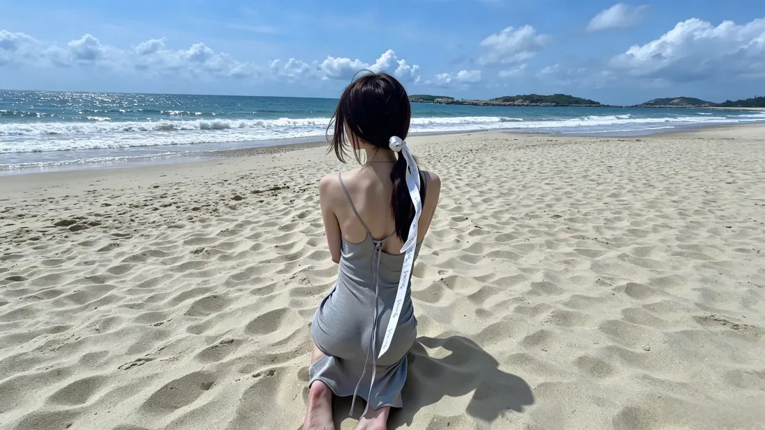 3k海边少女壁纸|沙滩海景背景图片 - 治愈系氛围感背影「哲风壁纸」 3k海边少女壁纸|沙滩海景背景图片 - 治愈系氛围感背影「哲风壁纸」