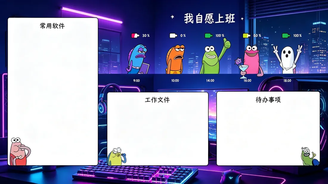 3k自愿上班壁纸|分区桌面背景图片 - 搞怪卡通办公分区「哲风壁纸」 3k自愿上班壁纸|分区桌面背景图片 - 搞怪卡通办公分区「哲风壁纸」
