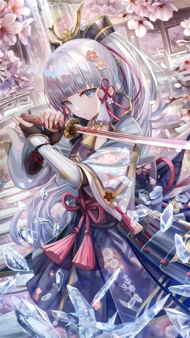 神里绫华手机壁纸|樱花和服背景图片 - 原神二次元美少女「哲风壁纸」 神里绫华手机壁纸|樱花和服背景图片 - 原神二次元美少女「哲风壁纸」