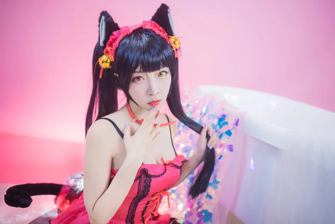 6k时崎狂三壁纸|猫耳cosplay背景图片 - 二佐Nisa粉色睡衣「哲风壁纸」 6k时崎狂三壁纸|猫耳cosplay背景图片 - 二佐Nisa粉色睡衣「哲风壁纸」