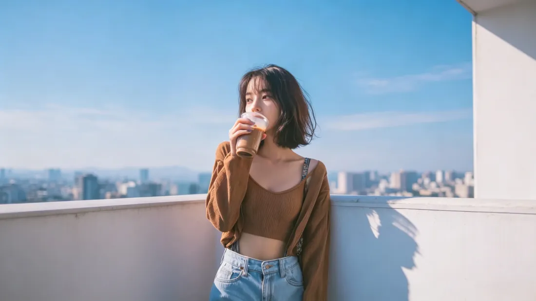 3k短发女生壁纸|天台蓝天城市背景图片 - 休闲氛围感写真「哲风壁纸」 3k短发女生壁纸|天台蓝天城市背景图片 - 休闲氛围感写真「哲风壁纸」