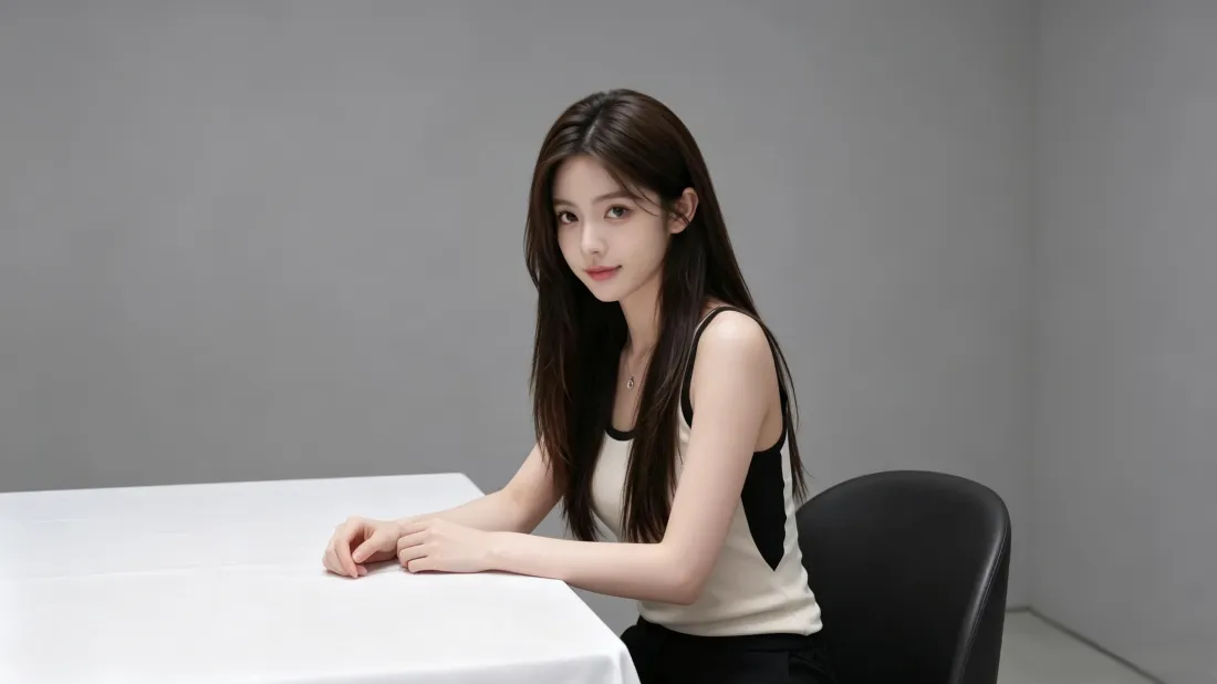 3k黑长直美女壁纸|简约灰色背景图片 - 氛围感写真「哲风壁纸」 3k黑长直美女壁纸|简约灰色背景图片 - 氛围感写真「哲风壁纸」