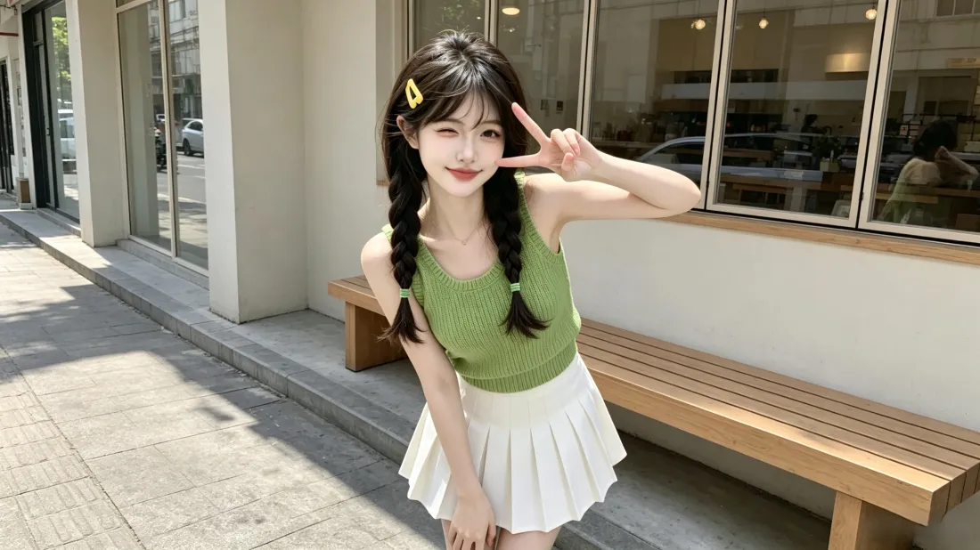 3k麻花辫少女壁纸|街边长椅背景图片 - 夏日清新甜美穿搭「哲风壁纸」 3k麻花辫少女壁纸|街边长椅背景图片 - 夏日清新甜美穿搭「哲风壁纸」