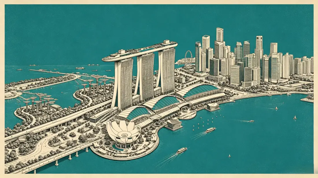 3k新加坡滨海湾金沙壁纸|城市海岸背景图片 - 地标插画「哲风壁纸」 3k新加坡滨海湾金沙壁纸|城市海岸背景图片 - 地标插画「哲风壁纸」