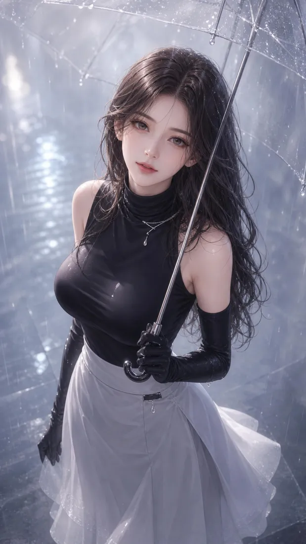 持剑二次元御姐手机壁纸|雨天水面背景图片 - 清冷黑长直美女「哲风壁纸」 持剑二次元御姐手机壁纸|雨天水面背景图片 - 清冷黑长直美女「哲风壁纸」