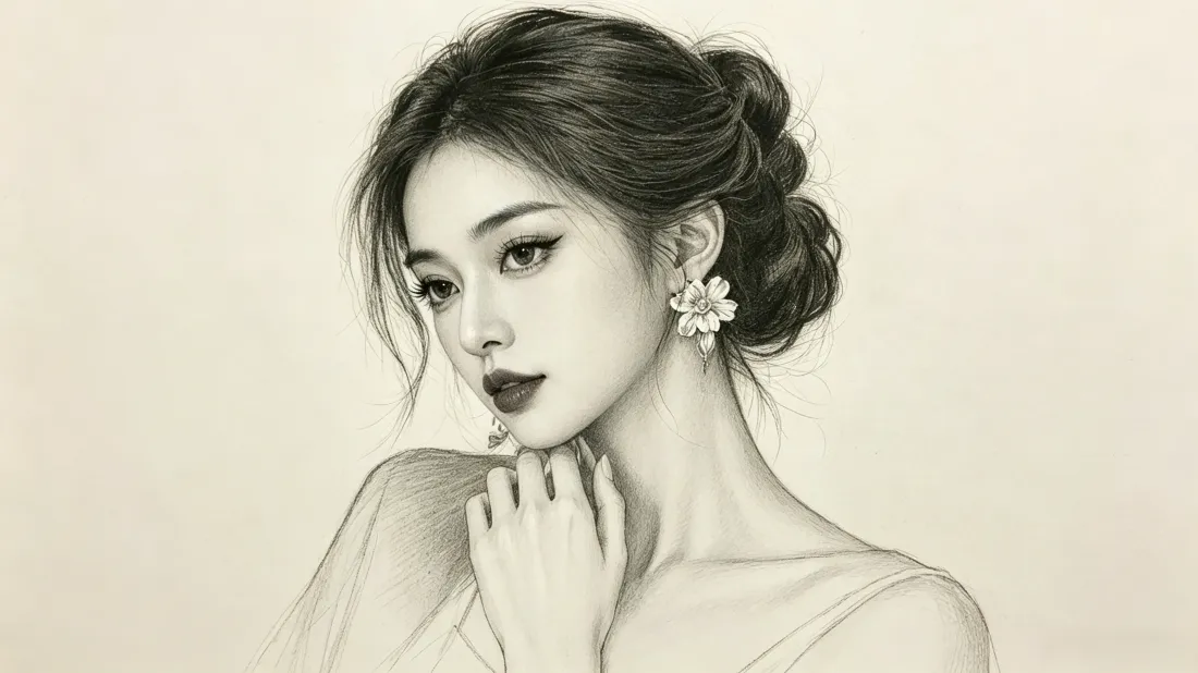 3k素描气质美女壁纸|简约手绘背景图片 - 优雅氛围感女神「哲风壁纸」 3k素描气质美女壁纸|简约手绘背景图片 - 优雅氛围感女神「哲风壁纸」