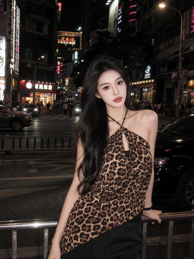 豹纹美女手机壁纸|城市街景背景图片 - 氛围感夜景人像「哲风壁纸」 豹纹美女手机壁纸|城市街景背景图片 - 氛围感夜景人像「哲风壁纸」