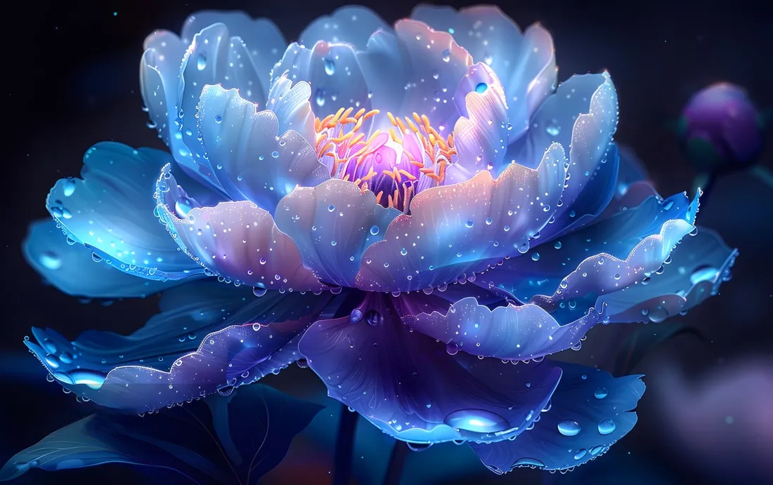 4k花瓣壁纸 - 花 - 紫色 - 闪光「哲风壁纸」