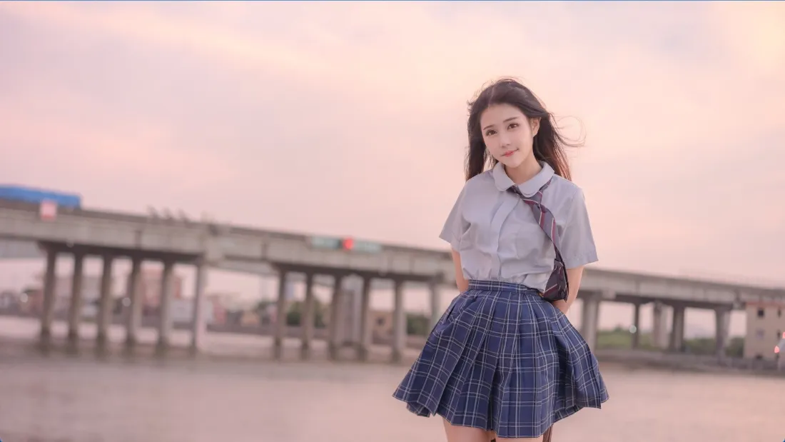 4k长发壁纸 - 户外 - 黄昏 - 衬衫「哲风壁纸」