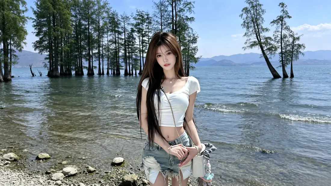 3k长发美女壁纸|水上森林背景图片 - 湖边夏日清新写真「哲风壁纸」 3k长发美女壁纸|水上森林背景图片 - 湖边夏日清新写真「哲风壁纸」
