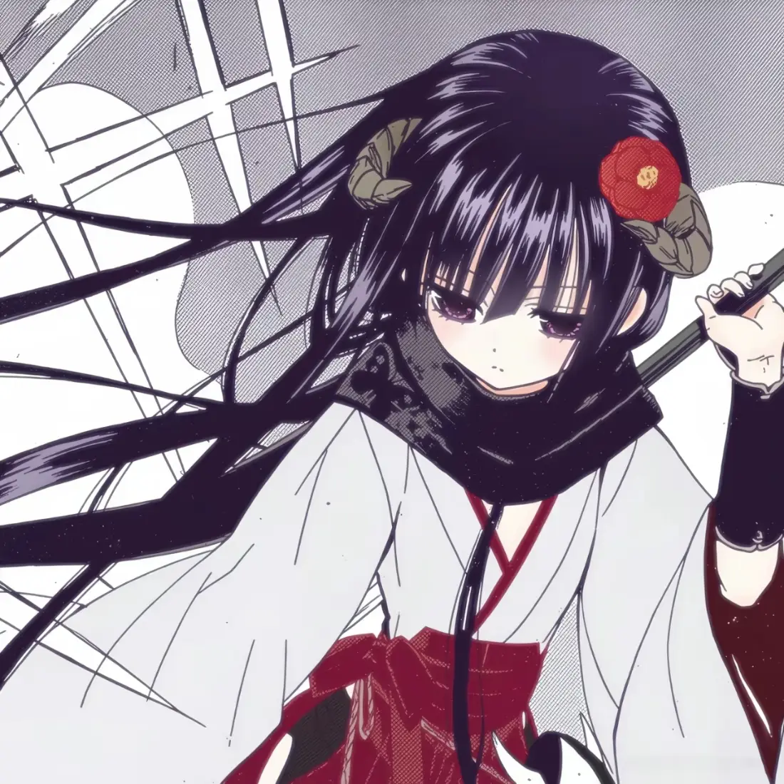 白鬼院凛凛蝶手机壁纸｜和风少女背景图片 - 妖狐×仆SS「哲风壁纸」