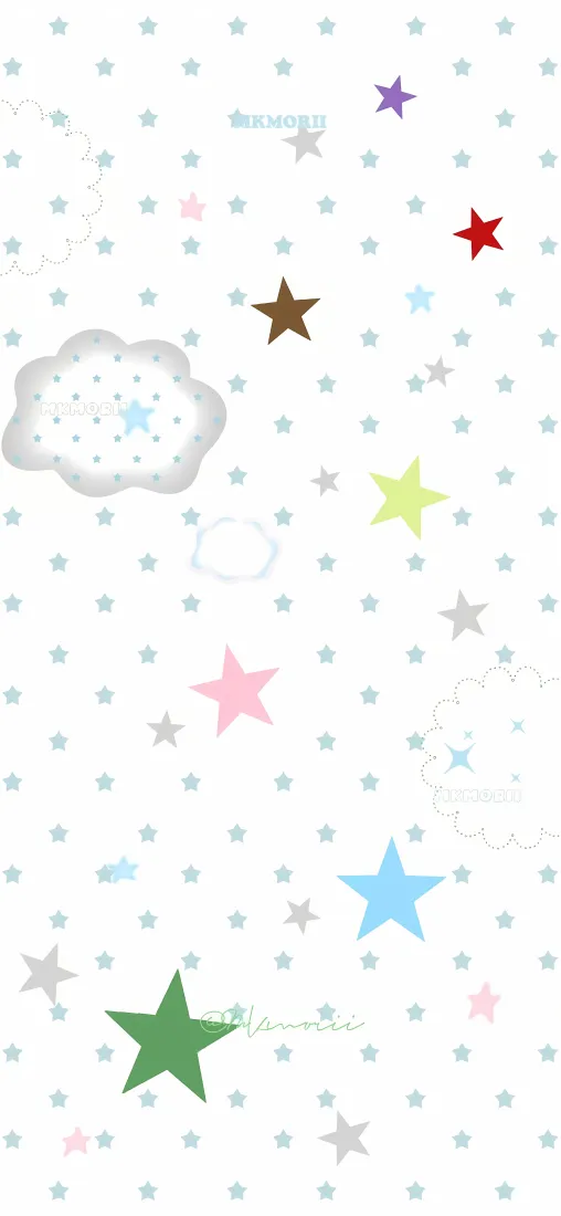 彩色星星手机壁纸|波点云朵背景图片 - 清新简约「哲风壁纸」 彩色星星手机壁纸|波点云朵背景图片 - 清新简约「哲风壁纸」