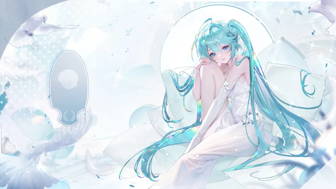 5k初音未来壁纸|白裙蓝发背景图片 - 清新梦幻二次元少女「哲风壁纸」 5k初音未来壁纸|白裙蓝发背景图片 - 清新梦幻二次元少女「哲风壁纸」