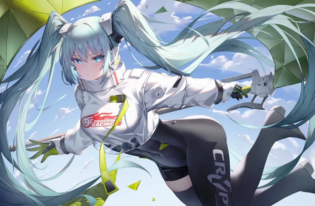 3k初音未来壁纸|蓝天户外背景图片 - 运动风双马尾少女「哲风壁纸」 3k初音未来壁纸|蓝天户外背景图片 - 运动风双马尾少女「哲风壁纸」