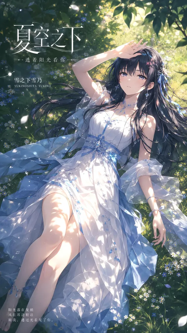 夏空之下少女手机壁纸|夏日背景图片 - 蓝裙长发森系女孩「哲风壁纸」 夏空之下少女手机壁纸|夏日背景图片 - 蓝裙长发森系女孩「哲风壁纸」