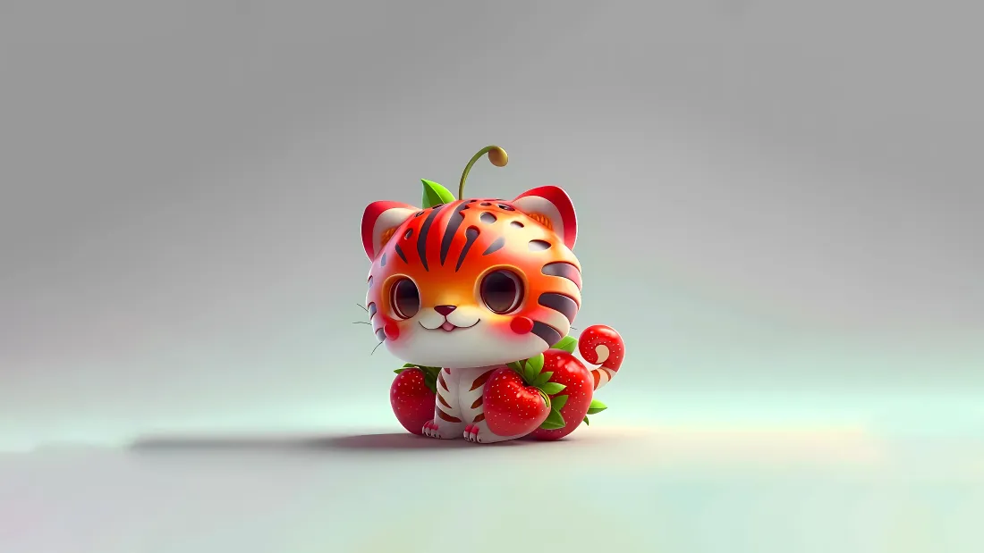 4kQ版生肖虎壁纸|苹果萌虎背景图片 - 3D可爱卡通「哲风壁纸」 4kQ版生肖虎壁纸|苹果萌虎背景图片 - 3D可爱卡通「哲风壁纸」
