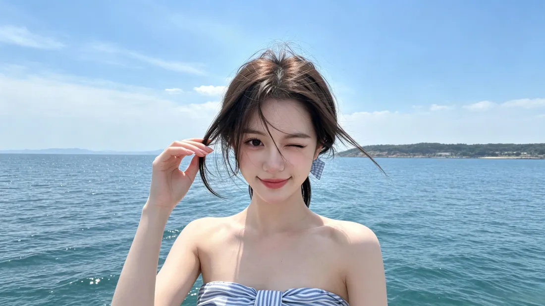 3k海边女生壁纸|蓝天大海背景图片 - 夏日wink甜妹「哲风壁纸」 3k海边女生壁纸|蓝天大海背景图片 - 夏日wink甜妹「哲风壁纸」