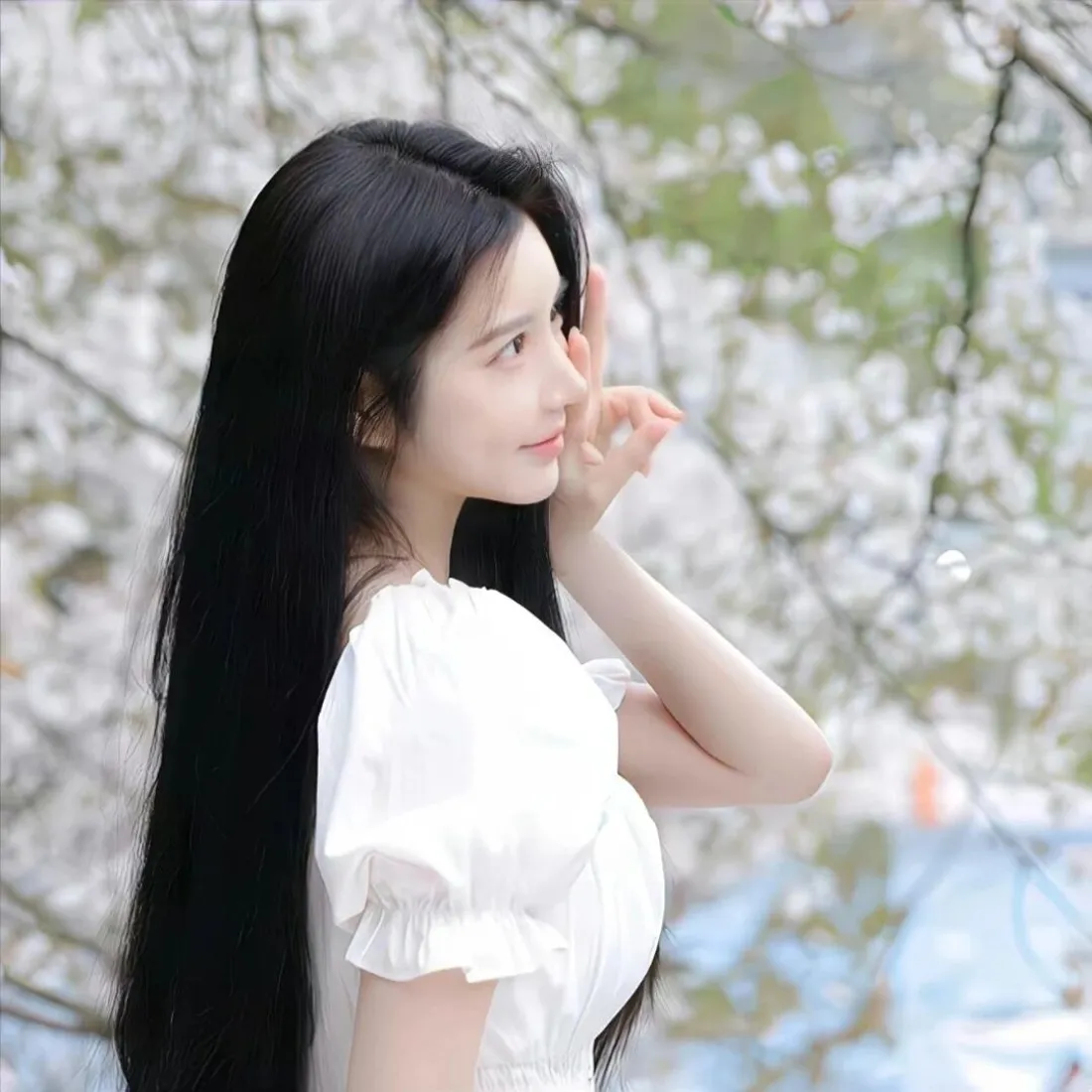 清纯美女手机壁纸|春日樱花背景图片 - 白裙侧颜氛围感女生头像「哲风壁纸」 清纯美女手机壁纸|春日樱花背景图片 - 白裙侧颜氛围感女生头像「哲风壁纸」