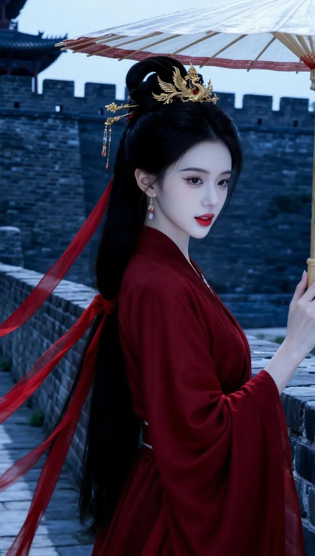 古风红衣女子手机壁纸|古城背景图片 - 撑伞「哲风壁纸」 古风红衣女子手机壁纸|古城背景图片 - 撑伞「哲风壁纸」