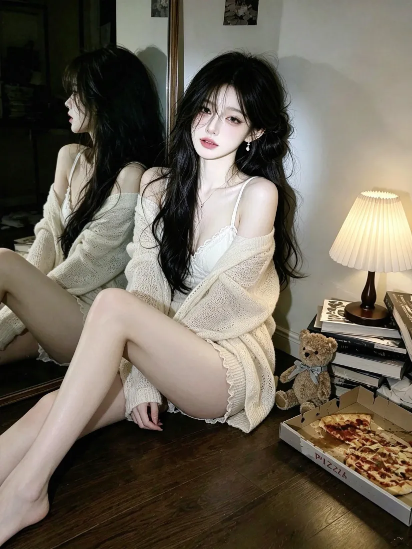 纯欲少女手机壁纸|居家暖光背景图片 - 黑长卷发慵懒氛围感「哲风壁纸」 纯欲少女手机壁纸|居家暖光背景图片 - 黑长卷发慵懒氛围感「哲风壁纸」