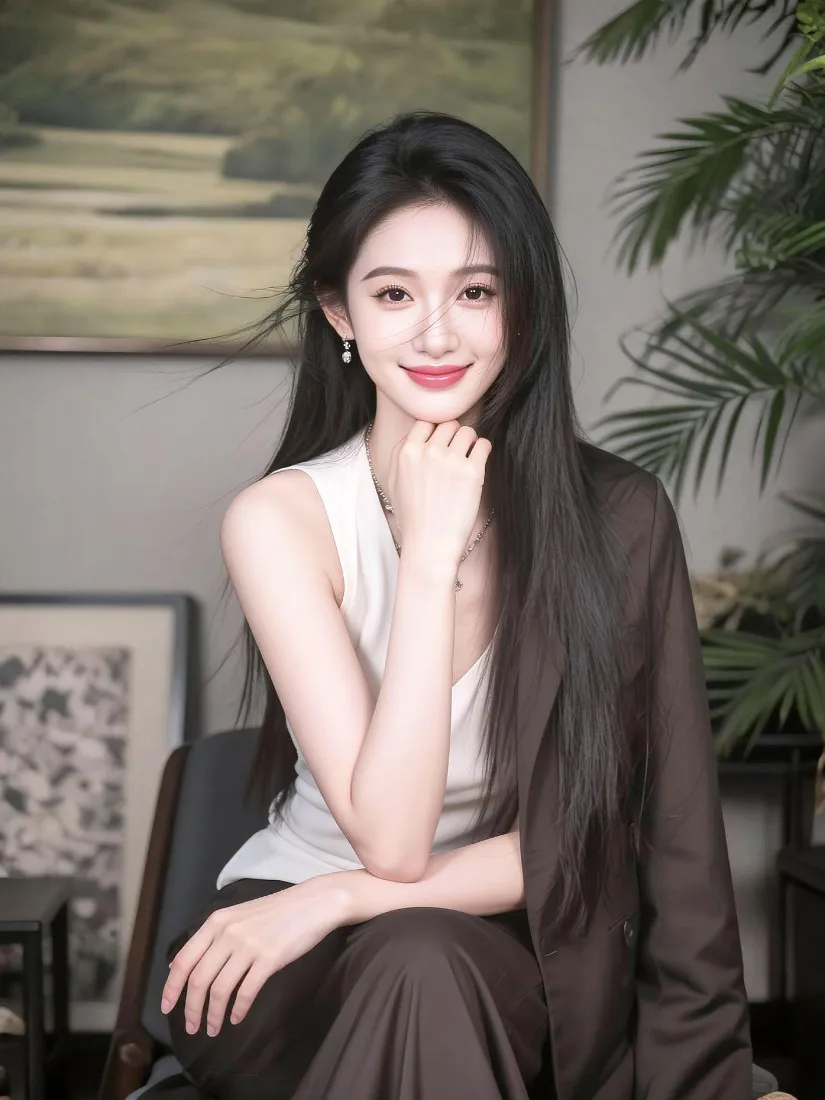 气质美女手机壁纸|室内写真背景图片 - 黑长直温柔穿搭「哲风壁纸」 气质美女手机壁纸|室内写真背景图片 - 黑长直温柔穿搭「哲风壁纸」