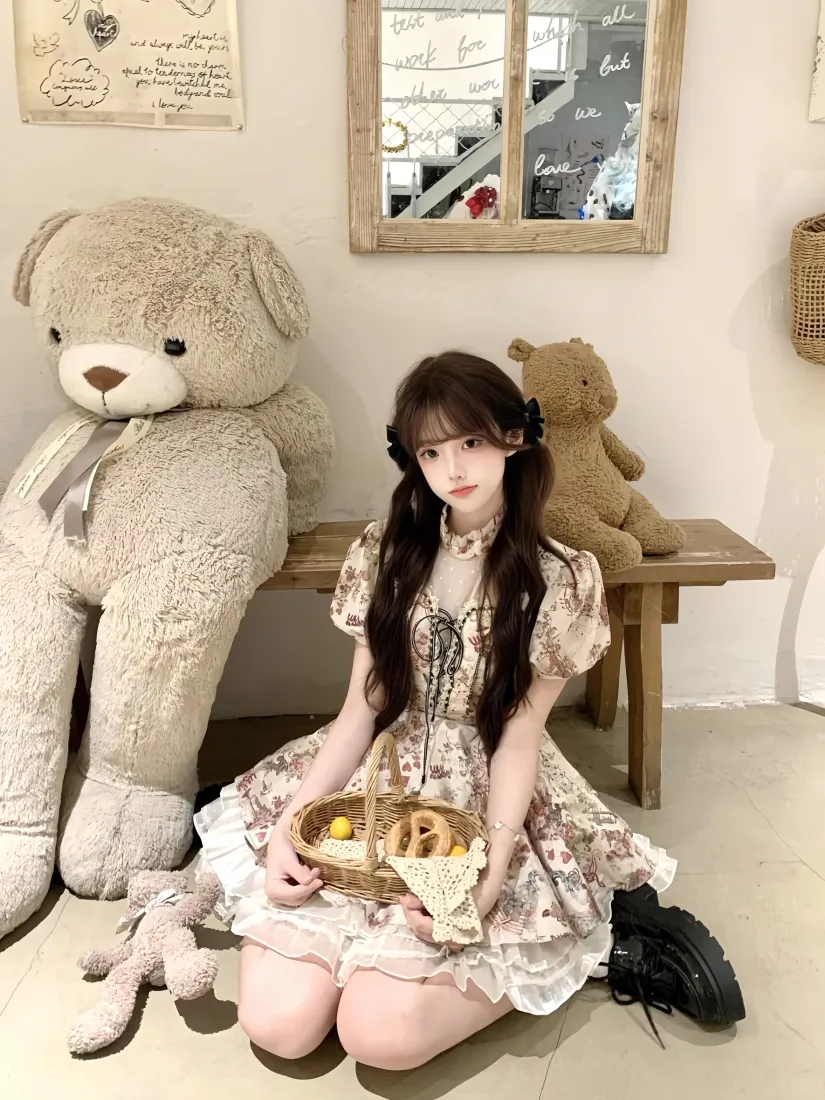 甜妹美女手机壁纸|洛丽塔裙装背景图片 - 毛绒小熊室内写真「哲风壁纸」 甜妹美女手机壁纸|洛丽塔裙装背景图片 - 毛绒小熊室内写真「哲风壁纸」