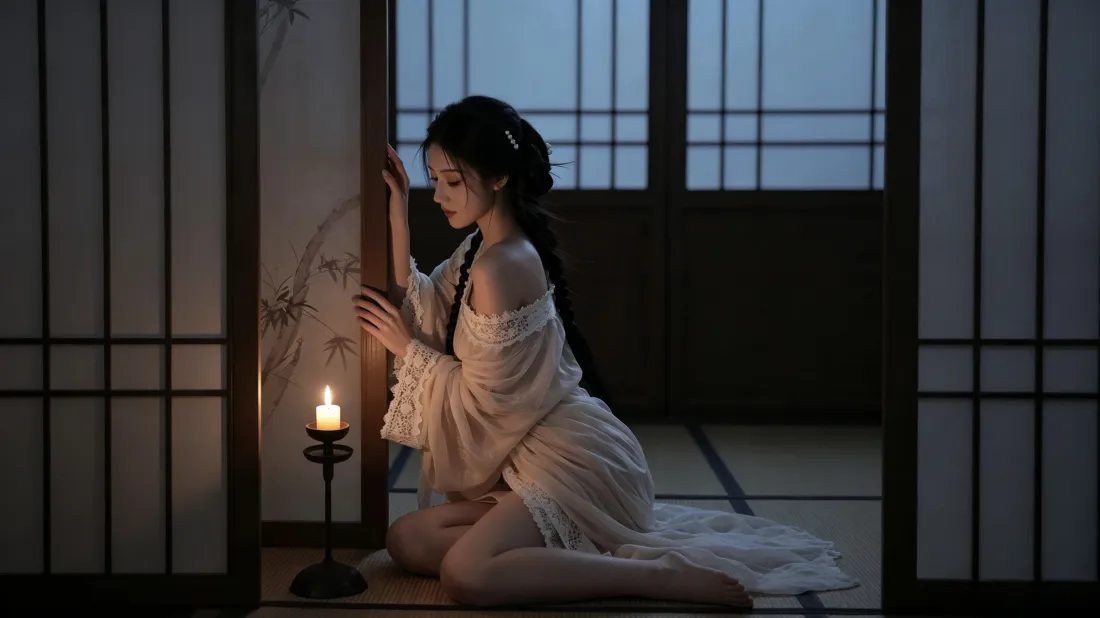 3k古风白衣女子壁纸|烛火格窗背景图片 - 静谧氛围感「哲风壁纸」 3k古风白衣女子壁纸|烛火格窗背景图片 - 静谧氛围感「哲风壁纸」