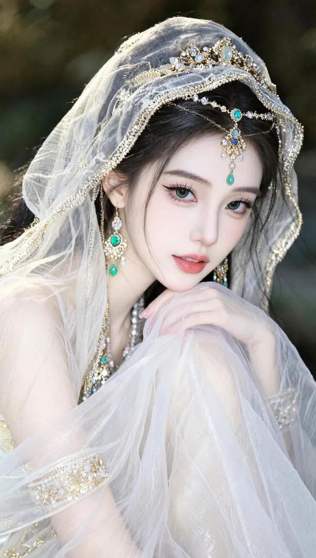 异域古风美女手机壁纸|白纱造型背景图片 - 氛围感神女写真「哲风壁纸」 异域古风美女手机壁纸|白纱造型背景图片 - 氛围感神女写真「哲风壁纸」