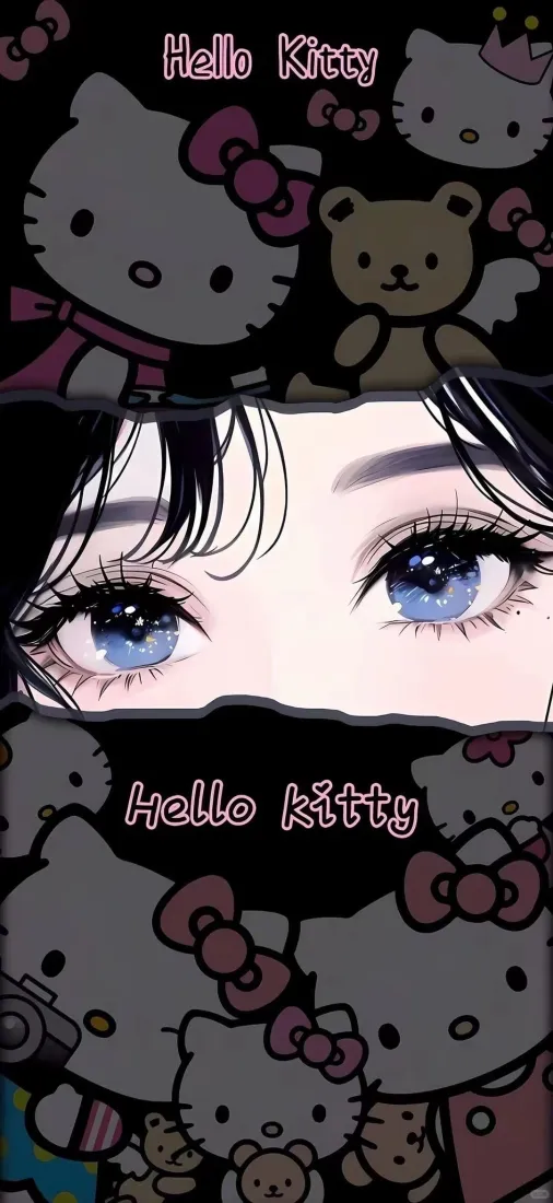 HelloKitty手机壁纸|动漫少女背景图片 - 蓝眼睛凯蒂猫边框「哲风壁纸」 HelloKitty手机壁纸|动漫少女背景图片 - 蓝眼睛凯蒂猫边框「哲风壁纸」