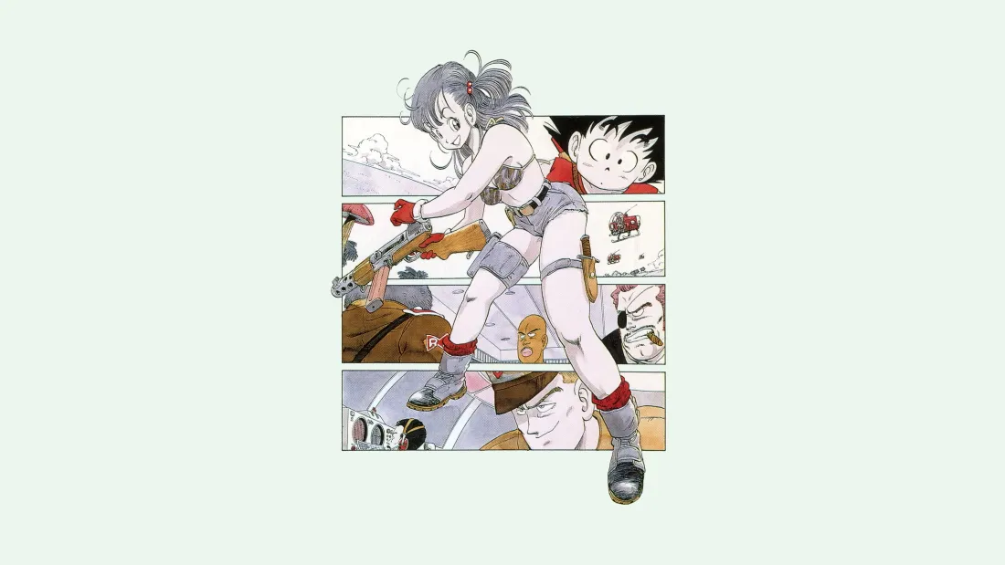 5k龙珠兰琪壁纸｜漫画分镜背景图片 - 持枪战斗少女「哲风壁纸」