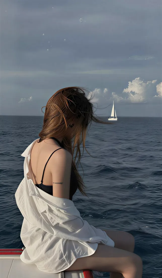海边女生手机壁纸|海面帆船背景图片 - 氛围感女生「哲风壁纸」 海边女生手机壁纸|海面帆船背景图片 - 氛围感女生「哲风壁纸」