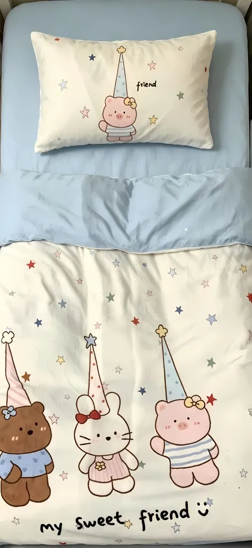 卡通动物床品手机壁纸|浅蓝背景图片 - 可爱小熊兔子小猪「哲风壁纸」 卡通动物床品手机壁纸|浅蓝背景图片 - 可爱小熊兔子小猪「哲风壁纸」