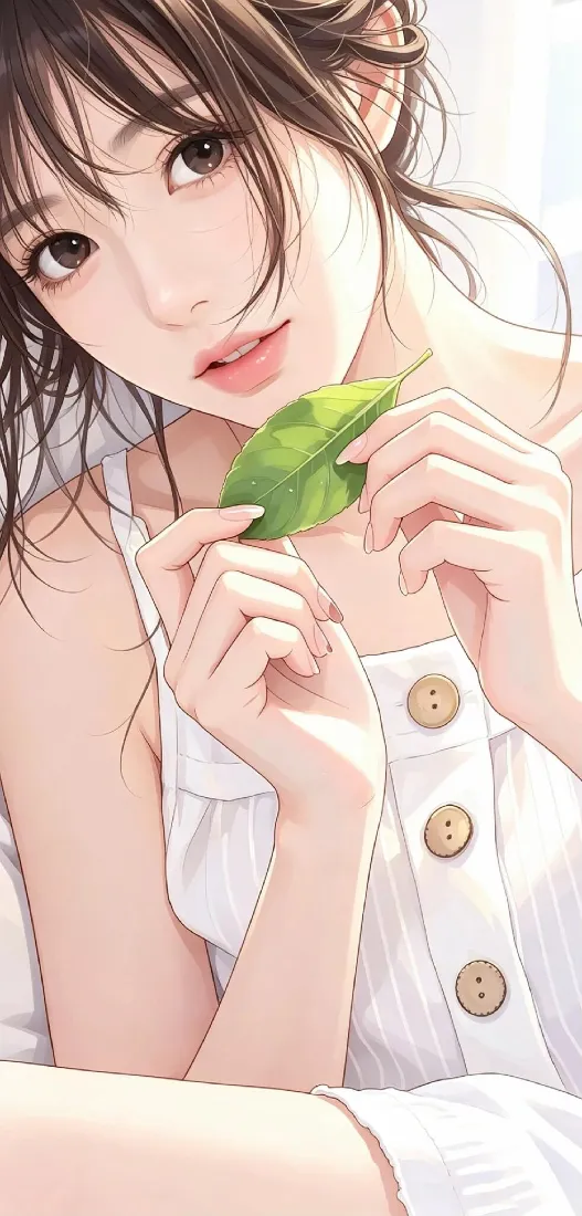 少女插画｜清新治愈背景图片 - 夏日氛围感「哲风壁纸」
