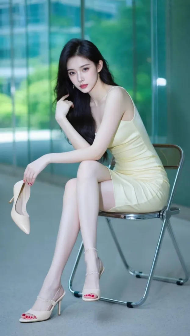 黄裙美女手机壁纸｜清冷氛围感背景图片 - 御姐「哲风壁纸」