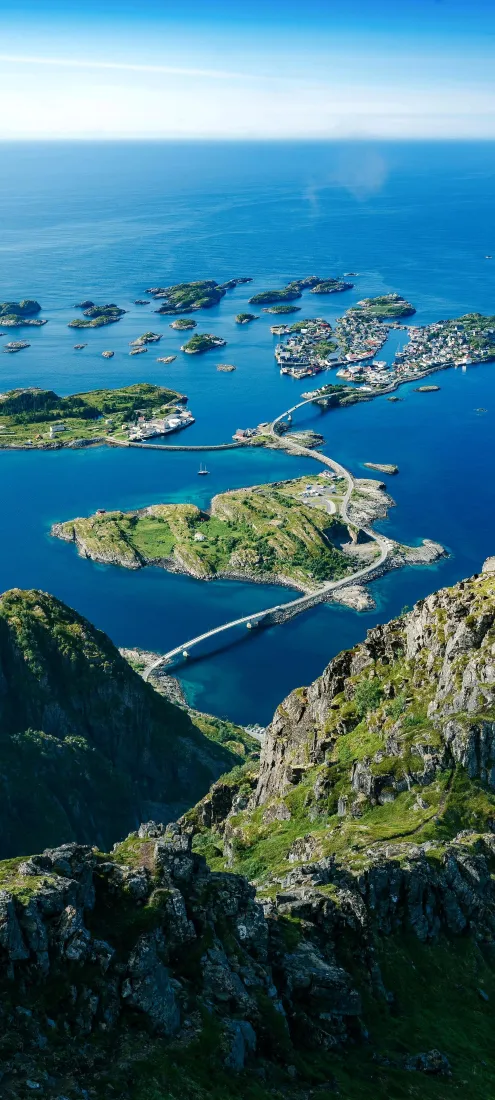 罗弗敦群岛手机壁纸|蓝色海域背景图片 - 海岛大桥山景「哲风壁纸」 罗弗敦群岛手机壁纸|蓝色海域背景图片 - 海岛大桥山景「哲风壁纸」