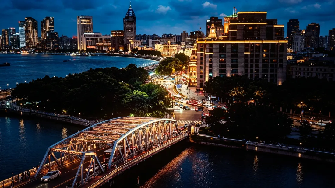 3k上海外白渡桥|城市夜景背景图片 - 浦江两岸繁华都市风光「哲风壁纸」 3k上海外白渡桥|城市夜景背景图片 - 浦江两岸繁华都市风光「哲风壁纸」