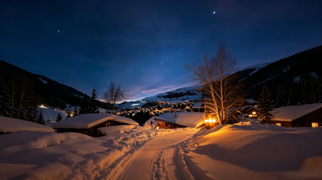 3k雪村冬夜壁纸|雪山木屋背景图片 - 暖灯星空雪景「哲风壁纸」 3k雪村冬夜壁纸|雪山木屋背景图片 - 暖灯星空雪景「哲风壁纸」