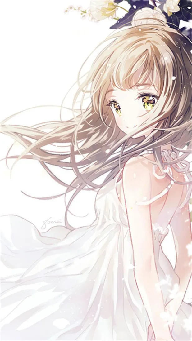 金发美少女手机壁纸|白裙回眸背景图片 - 长发花环少女「哲风壁纸」 金发美少女手机壁纸|白裙回眸背景图片 - 长发花环少女「哲风壁纸」
