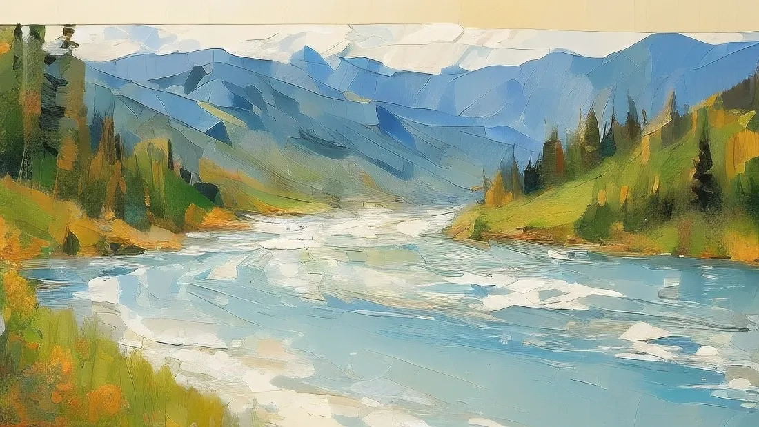 3k河谷山脉油画|块面风景背景图片 - 个性艺术创作「哲风壁纸」 3k河谷山脉油画|块面风景背景图片 - 个性艺术创作「哲风壁纸」